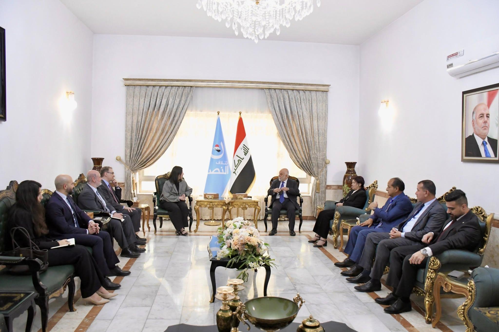 الدكتور حيدر العبادي يستقبل وفد المجلس الأطلسي الأمريكي