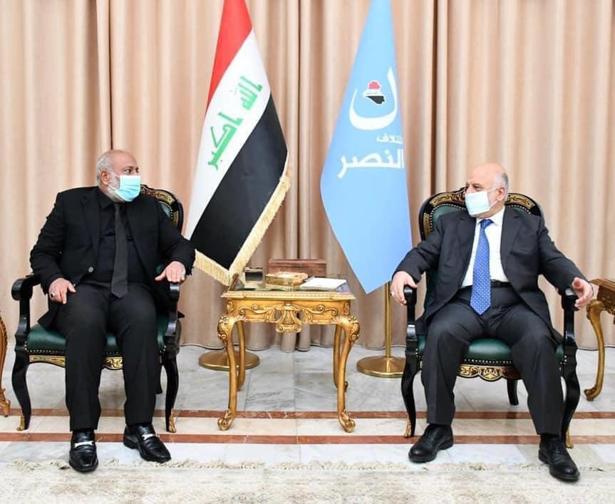 Dr. Al-Abadi receives the Governor of Karbala, Mr. Nassif Jassem Al-Khattabi