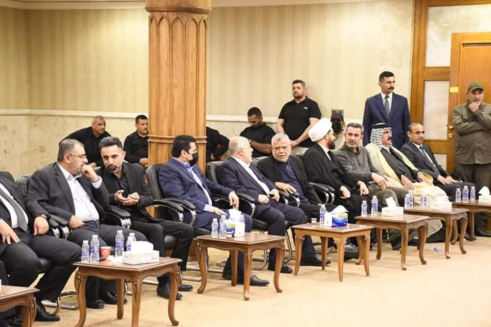 دکتۆر حەیدەر عەبادی ئامادەی پرسەی خوالێخۆشبوو عەبدولکەریم ئەلئەنساری بوو