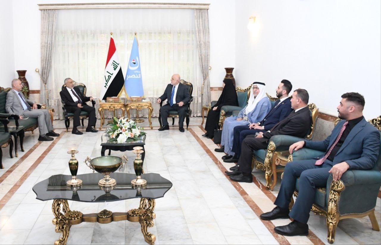 الدكتور حيدر العبادي يستقبل رئيس مجلس النواب الدكتور محمود المشهداني