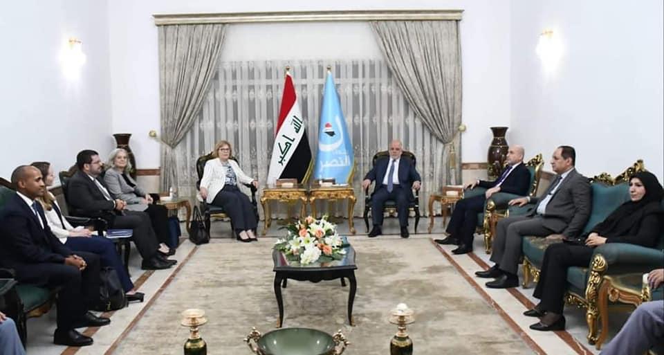 Dr. Al-Abadi receives US Assistant Secretary of State for Middle East Affairs, Ms. Barbara Leaf
