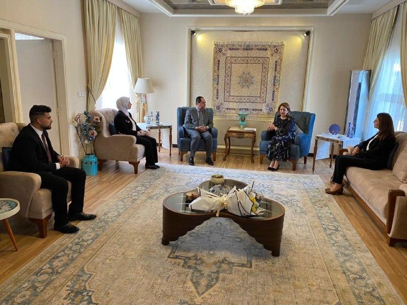 A delegation from Al Nasr Coalition visits the headquarters of the Patriotic Union of Kurdistan on t