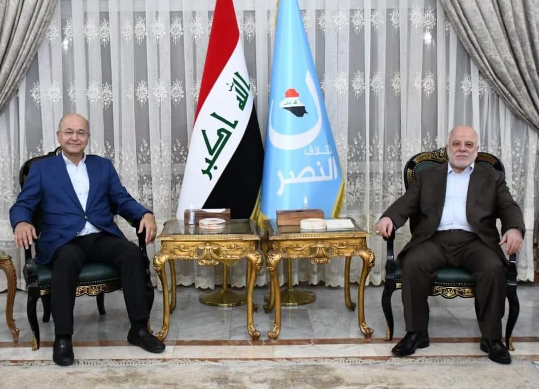 Dr. Al-Abadi receives the President of the Republic, Dr. Barham Salih