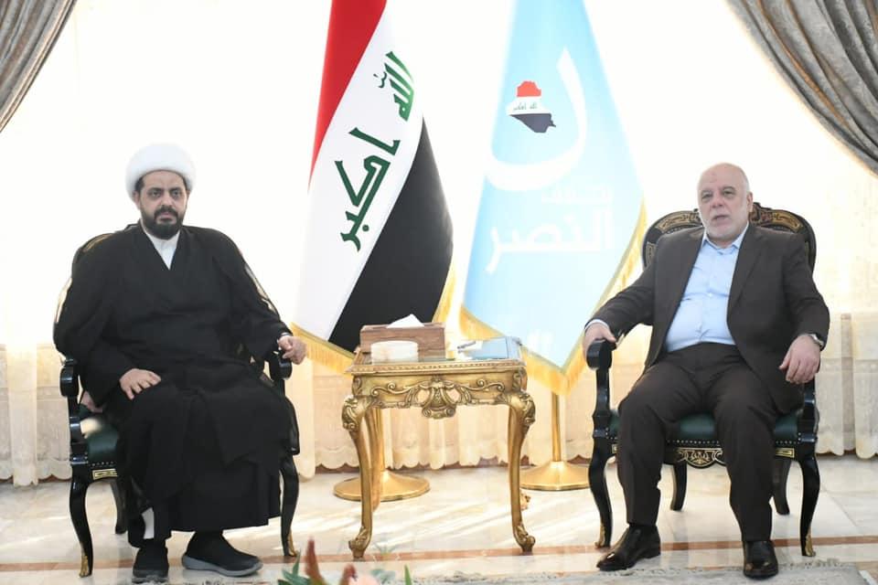 Dr. Al-Abadi receives His Eminence Sheikh Qais Khazali