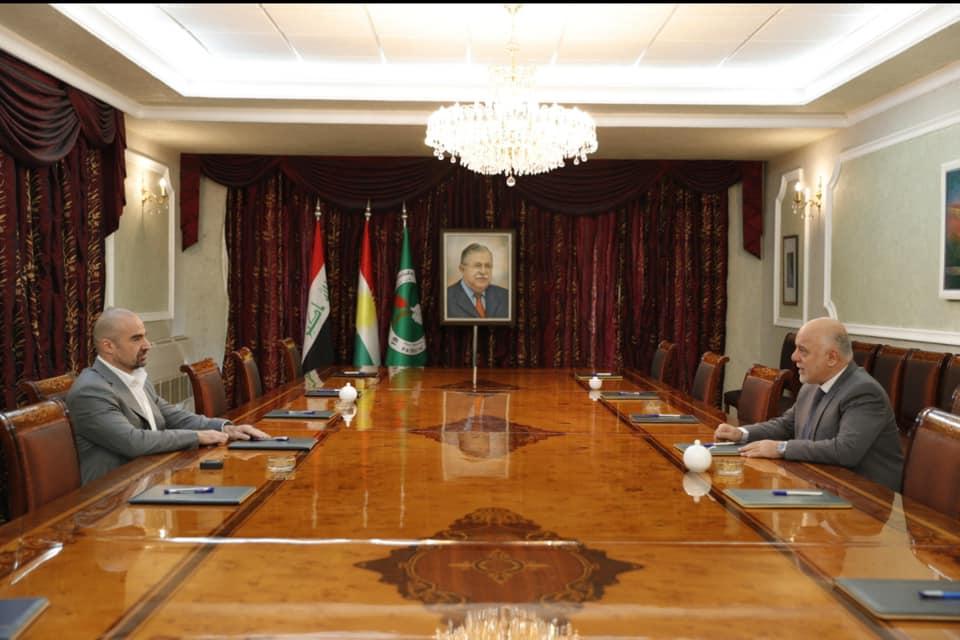 Dr. Al-Abadi meets Mr. Bafel Talabani and Mr. Lahur Sheikh Jangi