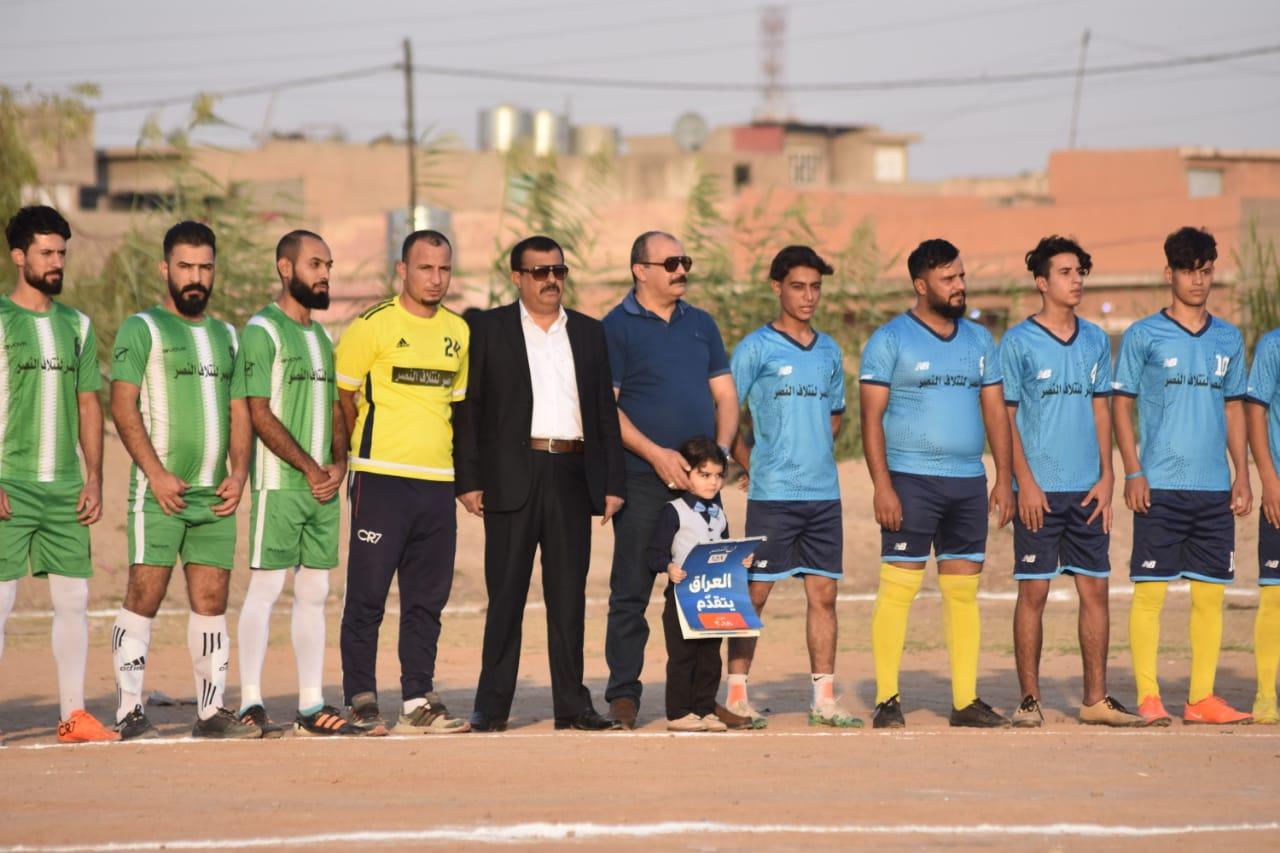 بەبۆنەی ساڵیادی ئازادکردنی موسڵەوە.. ئیئتلافی نەسڕ خولێکی تۆپی پێ لە بەری چەپدا رێکدەخات