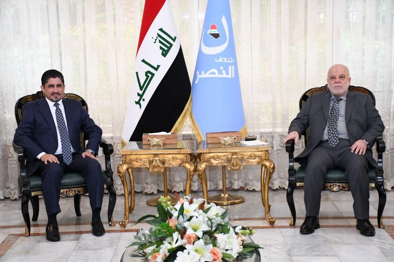 الدكتور حيدر العبادي يستقبل الدكتور مصطفى عياش الكبيسي وعدداً من السياسيين