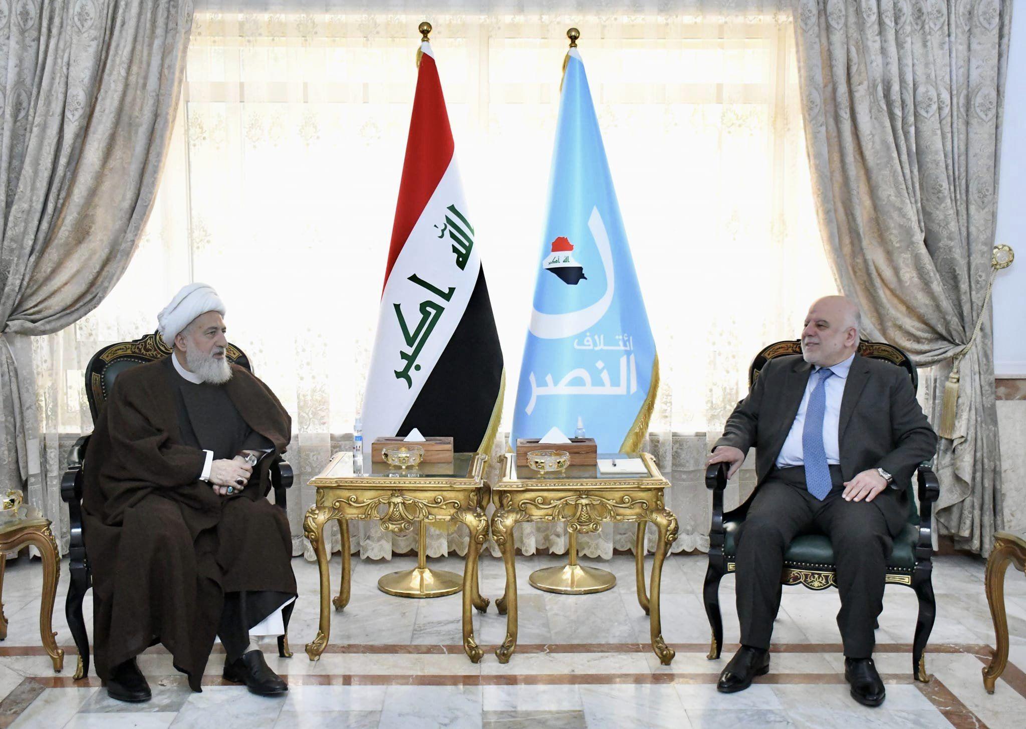 Dr. Haider Al-Abadi receives Vice President of the Supreme Shiite Islamic Council in Lebanon, Sheikh
