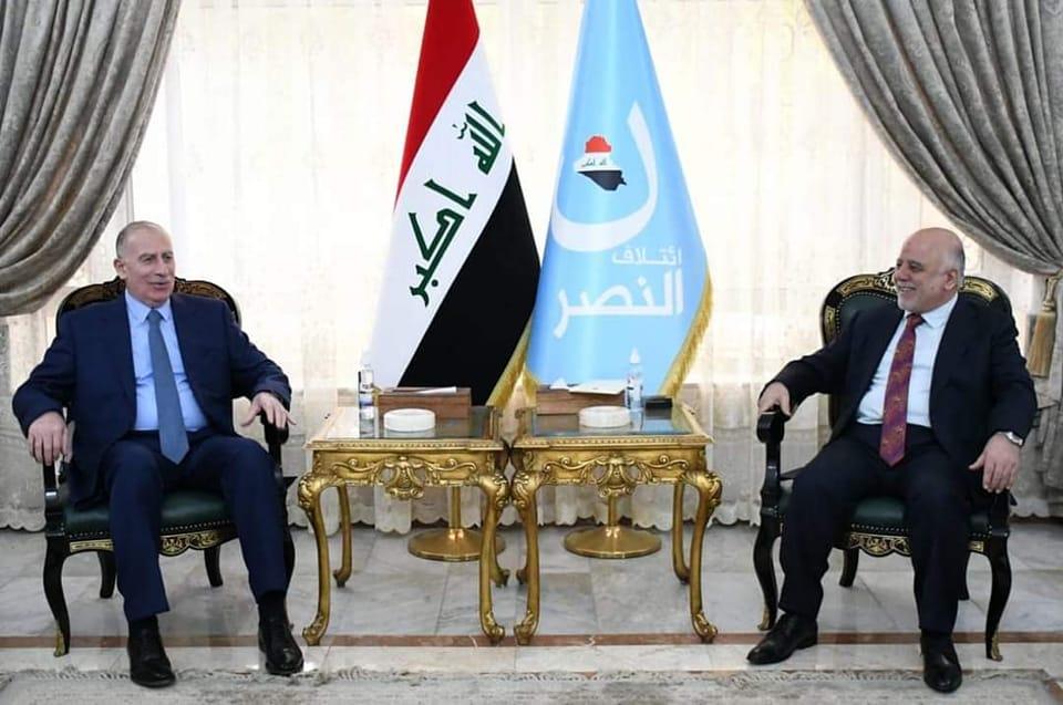 الدكتور العبادي يلتقي النجيفي ويبحث معه أوضاع البلد وتداعيات نتائج الإنتخابات