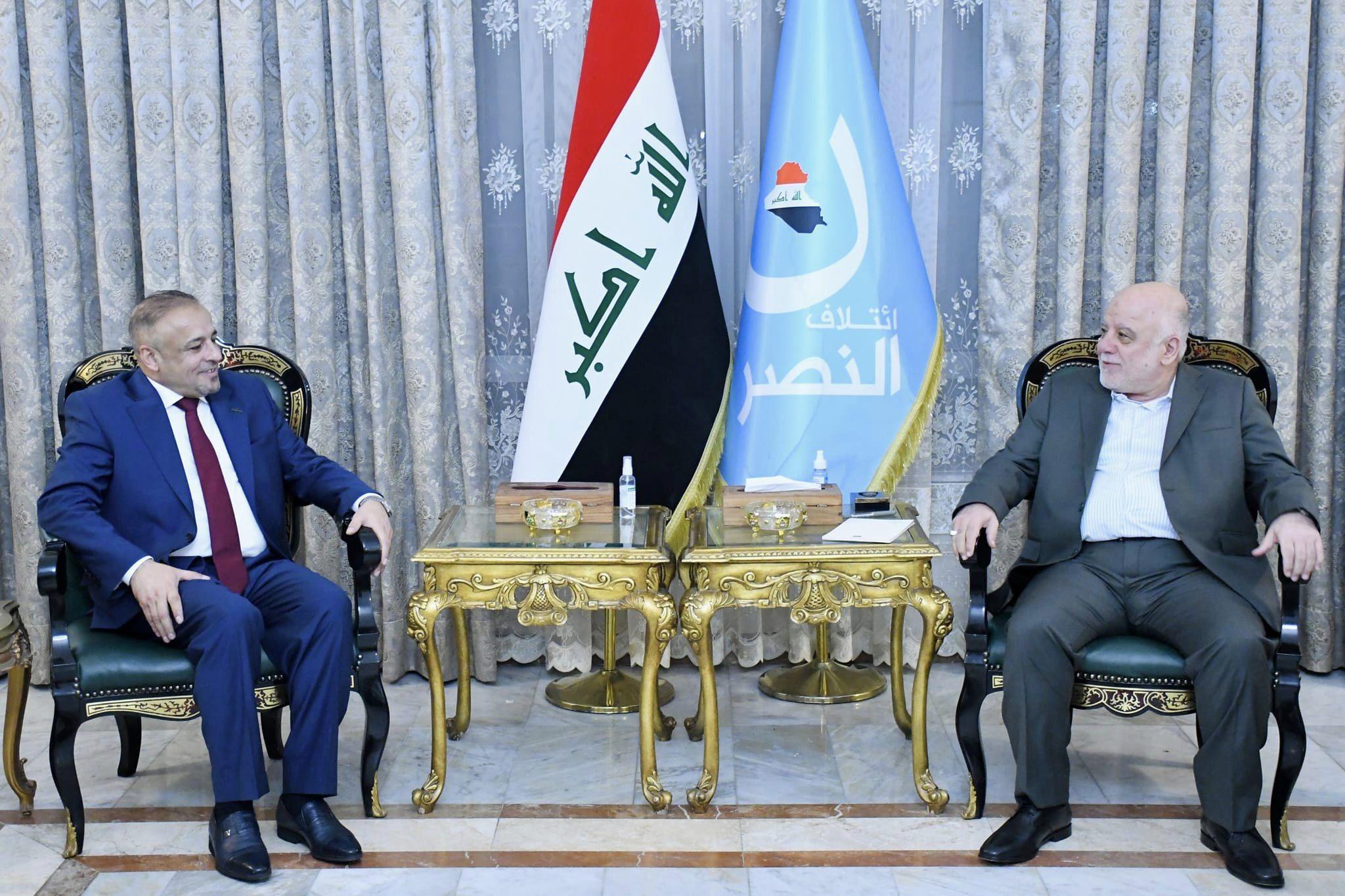الدكتور حيدر العبادي يستقبل محافظ صلاح الدين السيد بدر الفحل